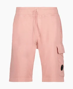 Cp Company Korte Broek Short Fleece Cargo Rose