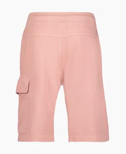 Cp Company Korte Broek Short Fleece Cargo Rose