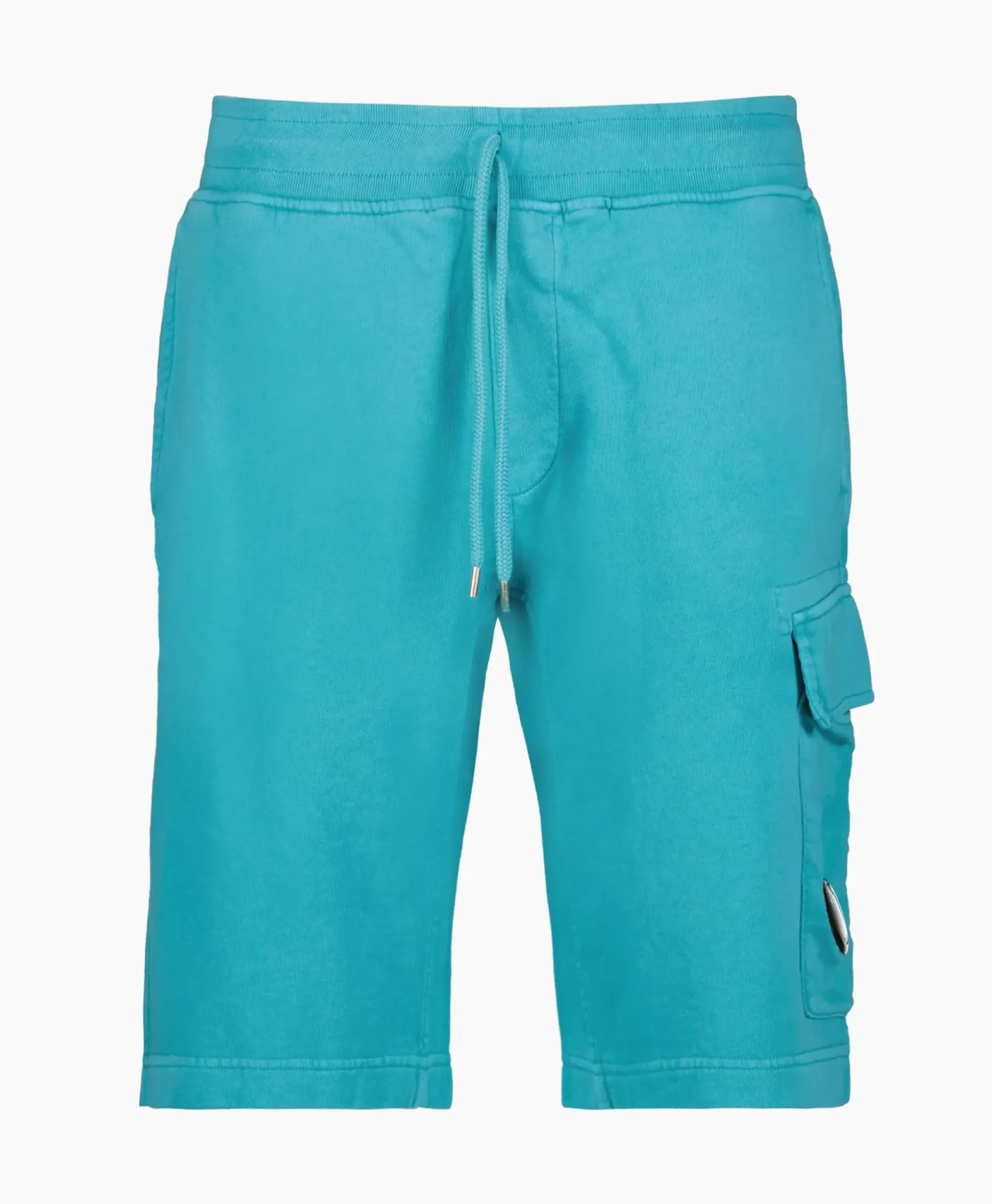 Cp Company Korte Broek Short Fleece Cargo Blauw