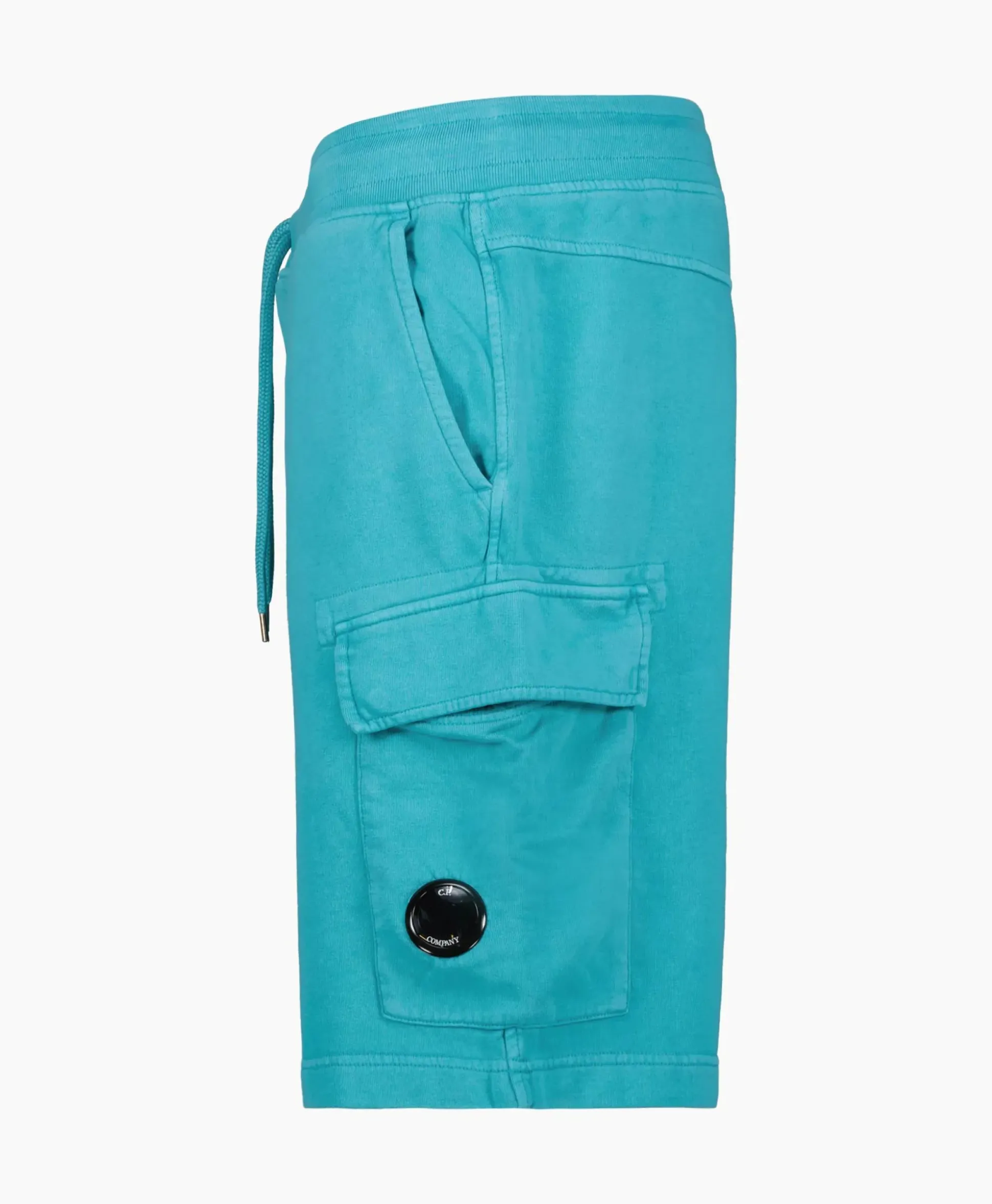 Cp Company Korte Broek Short Fleece Cargo Blauw