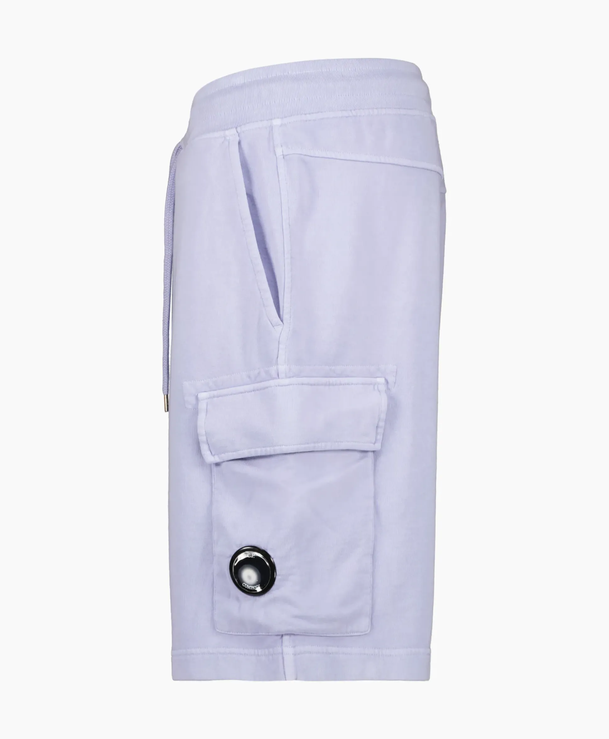Cp Company Korte Broek Short Fleece Cargo Lila