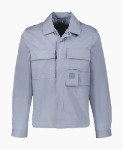 Cp Company Overhemd Metropolis Garbadine Pocket Shirt Blauw