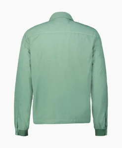 Cp Company Overshirt Flatt Nylon Licht Groen