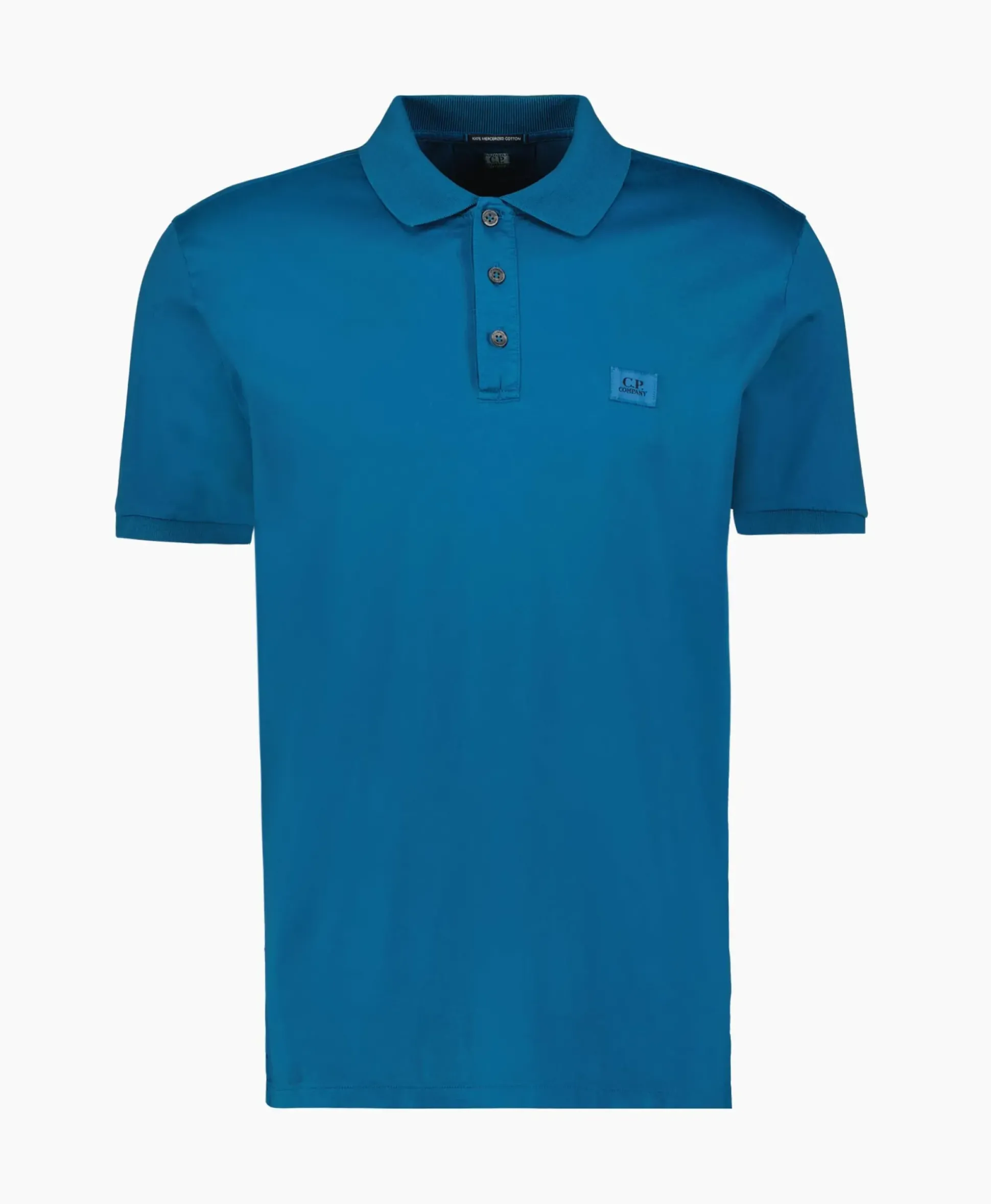 Cp Company Polo Mercerized Jersey Donker Blauw