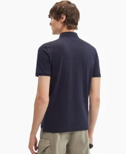 Cp Company Polo Stretch Piquet Regular Donker Blauw