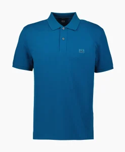 Cp Company Polo Stretch Piquet Regular Blauw