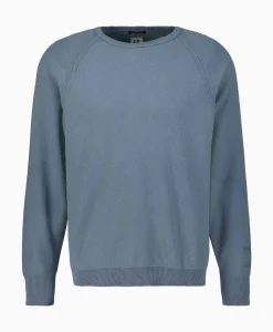 Cp Company Pullover Metropolis Cotton Stretch Blauw