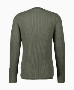 Cp Company Pullover Sea Island Ribbed Knit Groen
