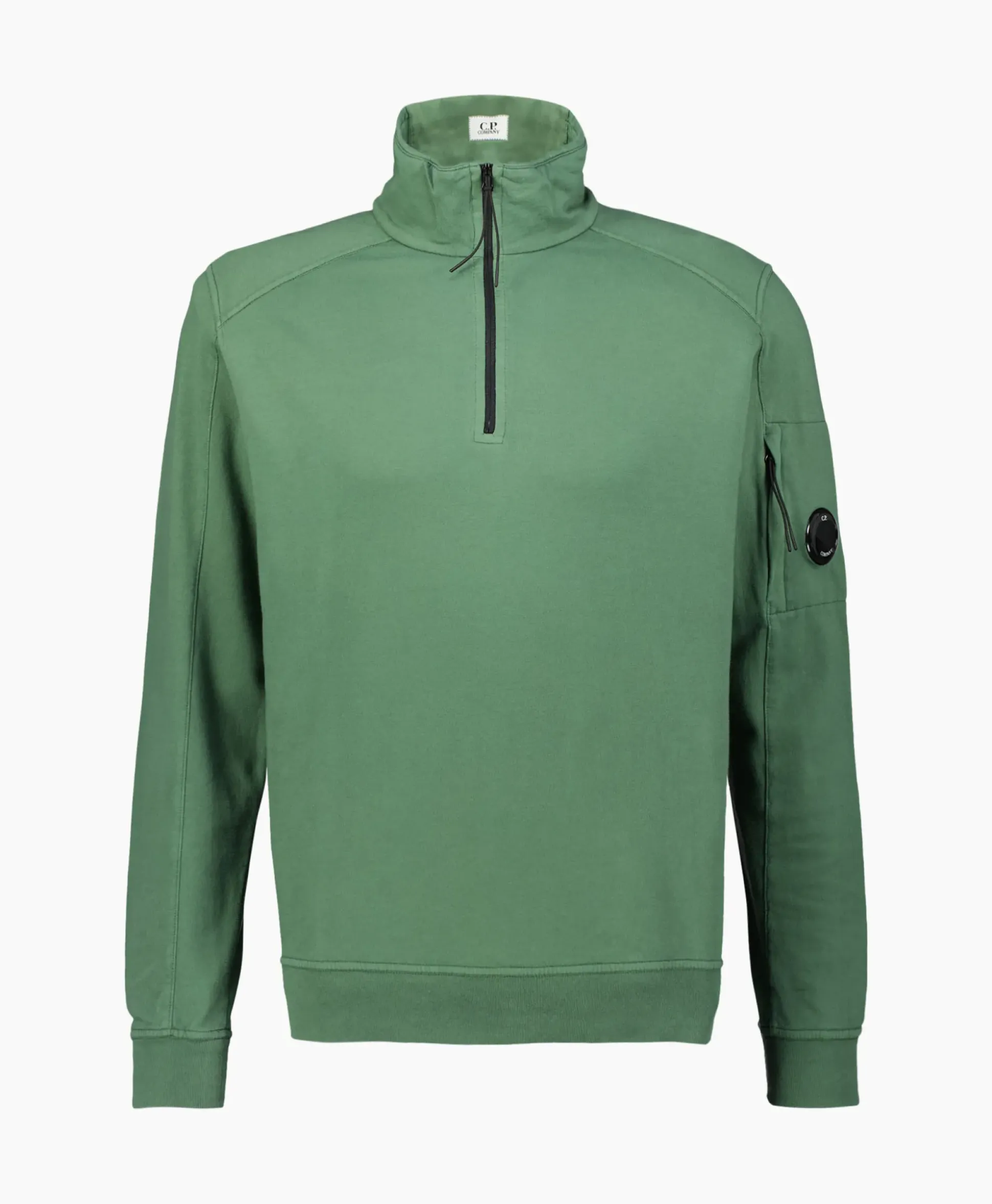 Cp Company Sweater Light Fleece Zipped Groen