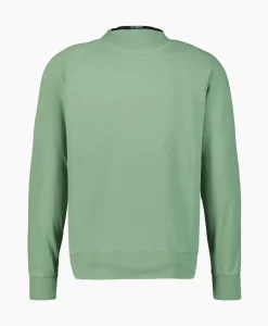 Cp Company Sweater Light Fleece Logo Groen