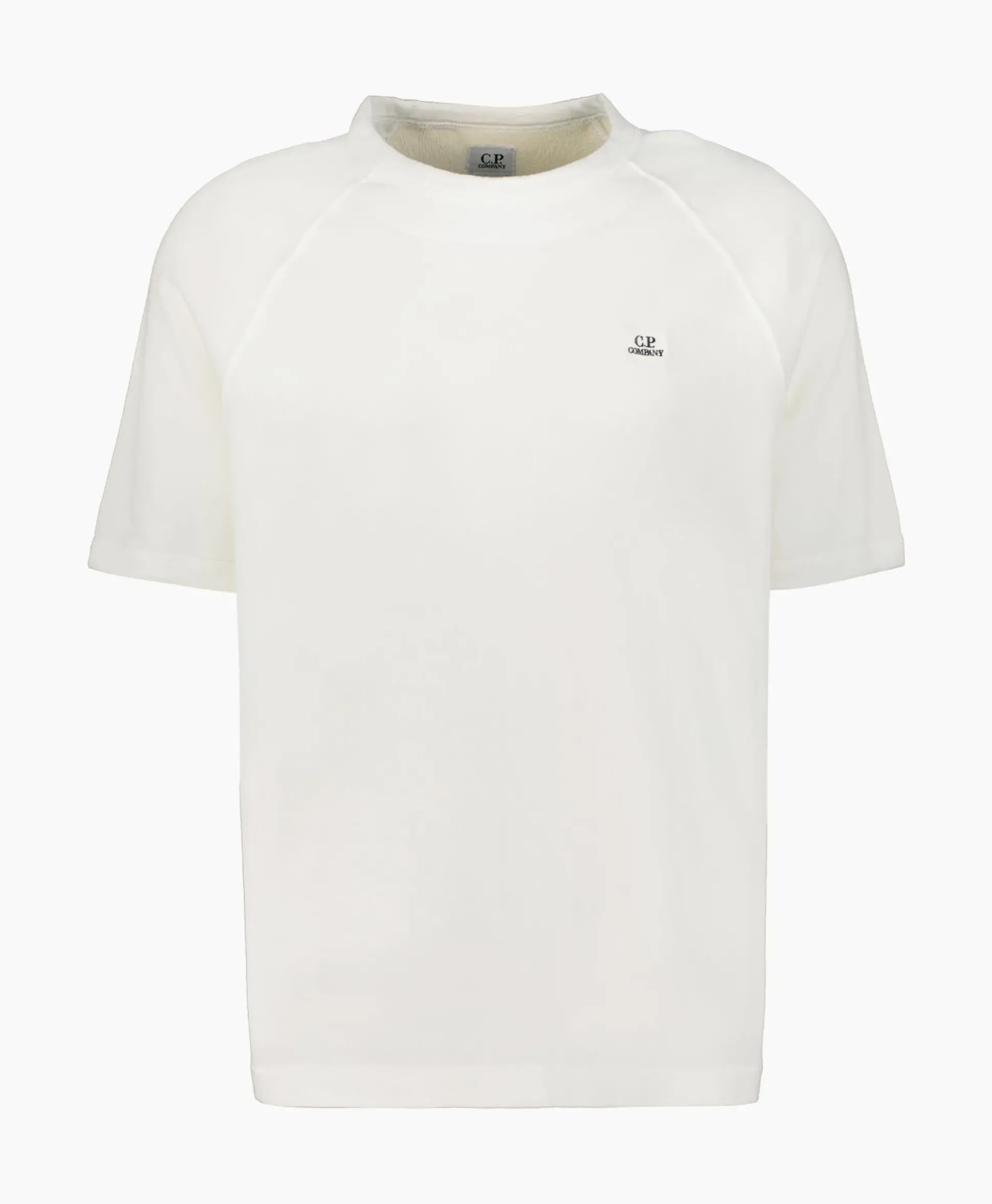 Cp Company Sweater Sponge Fleece Short Sleeved Wit