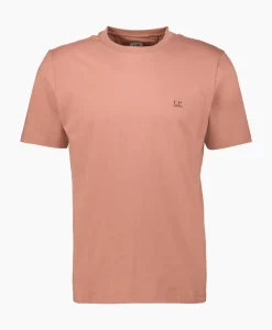 Cp Company T-Shirt 30/1 Jersey Small Logo Donker Bruin