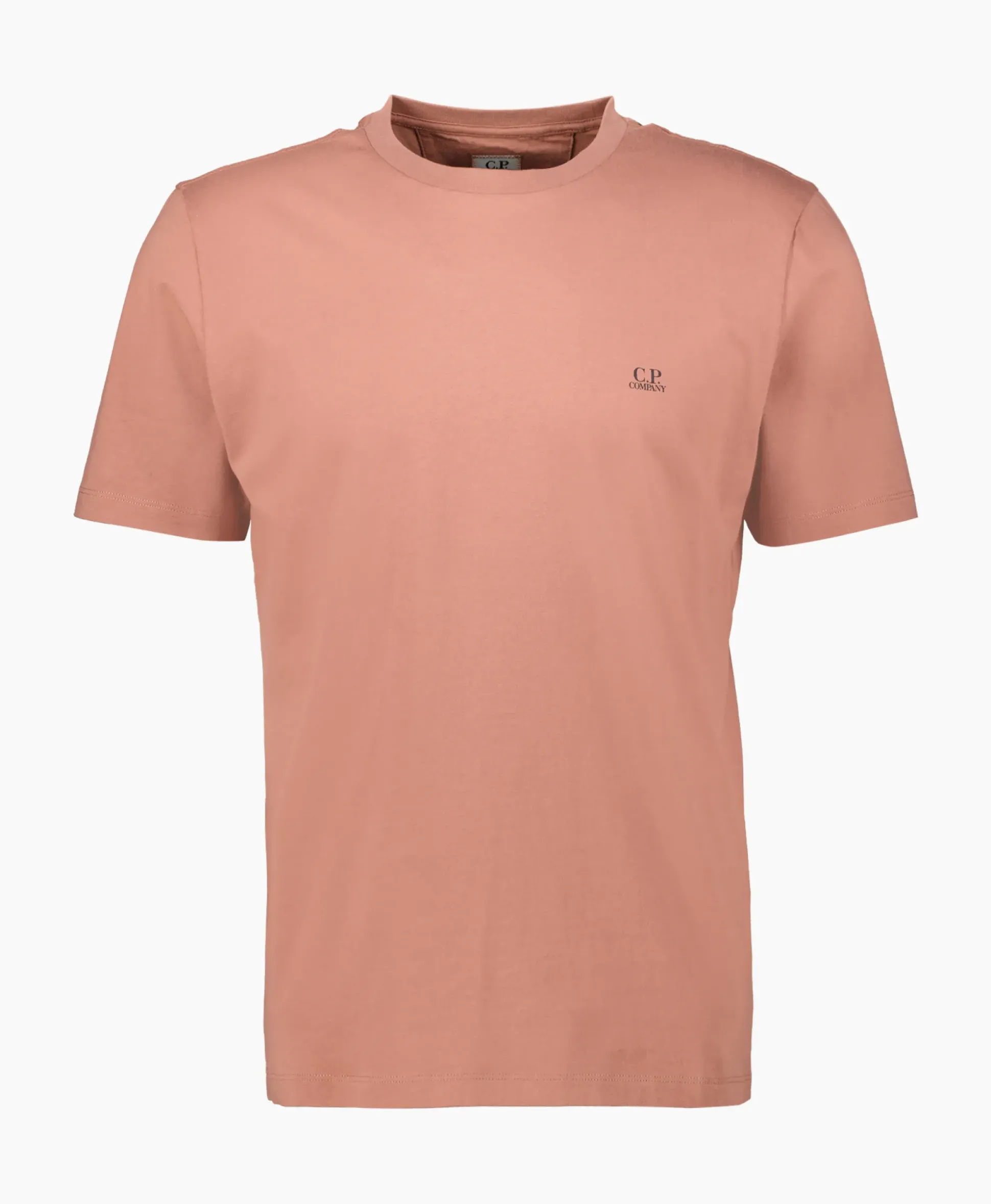 Cp Company T-Shirt 30/1 Jersey Small Logo Donker Bruin