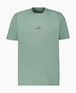 Cp Company T-Shirt Jersey Graphic Licht Groen