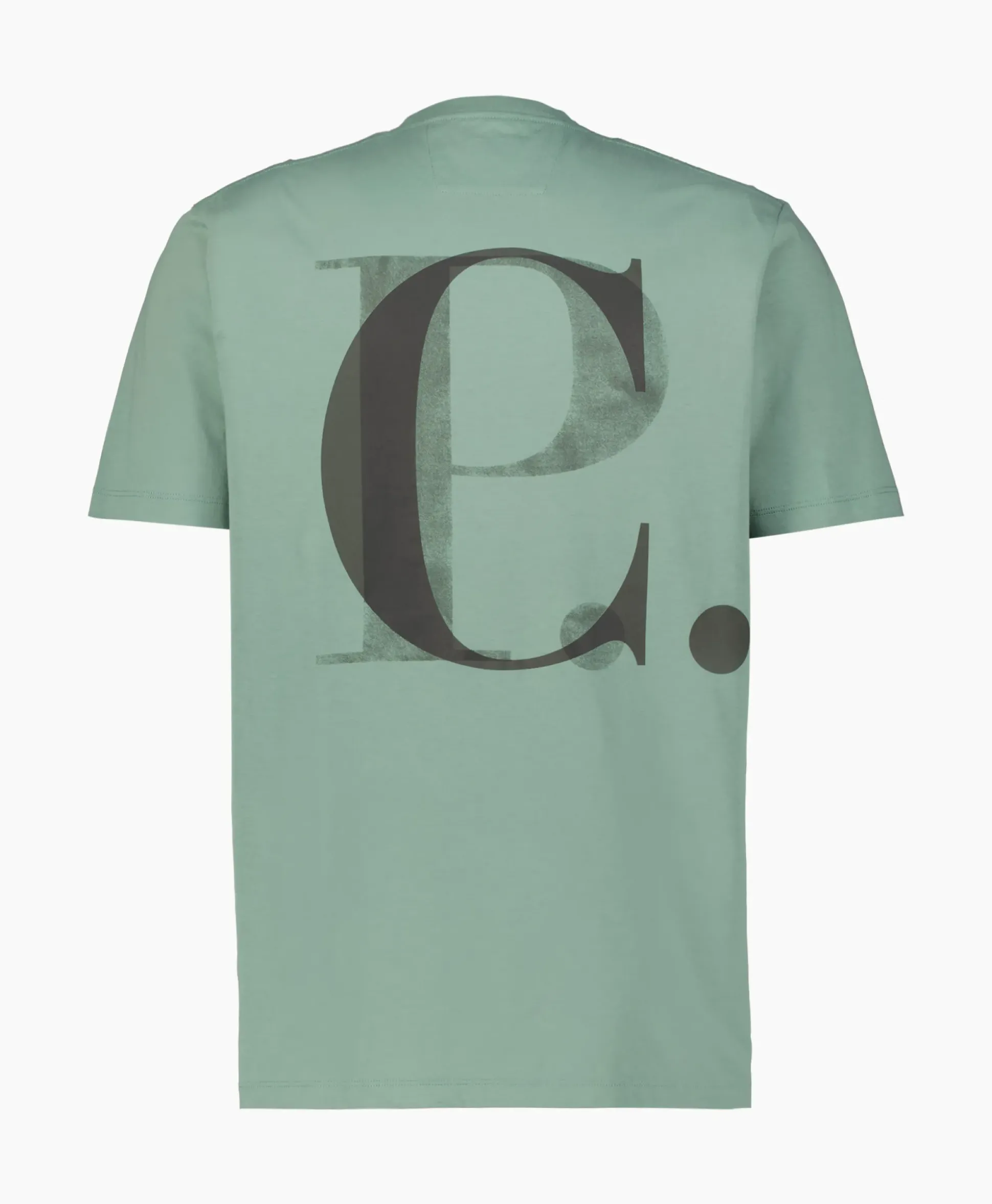 Cp Company T-Shirt Jersey Graphic Licht Groen
