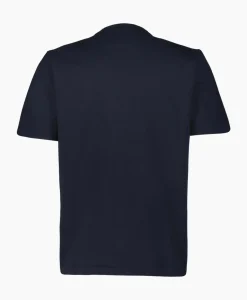 Cp Company T-Shirt Mercerized Jersey Twisted Logo Donker Blauw