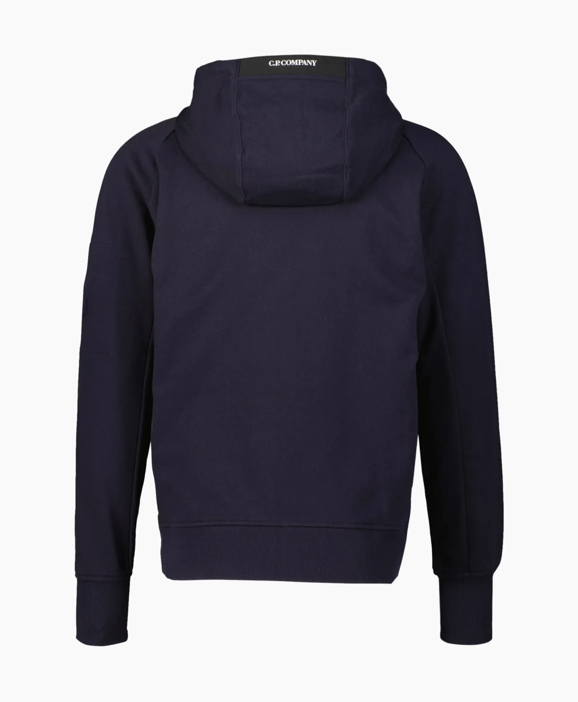Cp Company Vest Diagonal Raised Fleece Zipped Donker Blauw