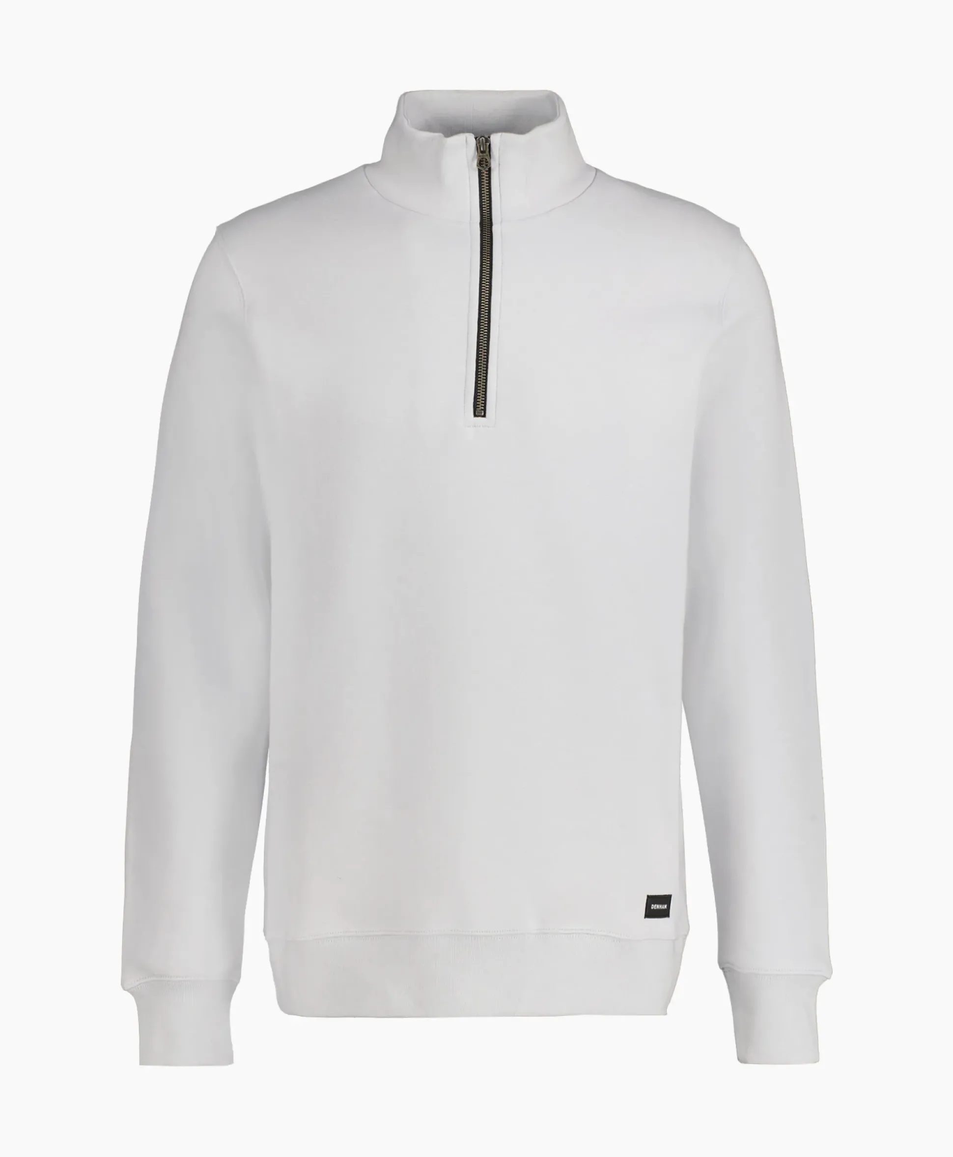 Denham Denham Logan Half Zip Sweat Ss Beige