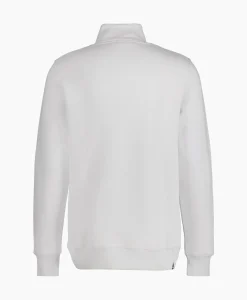 Denham Denham Logan Half Zip Sweat Ss Beige
