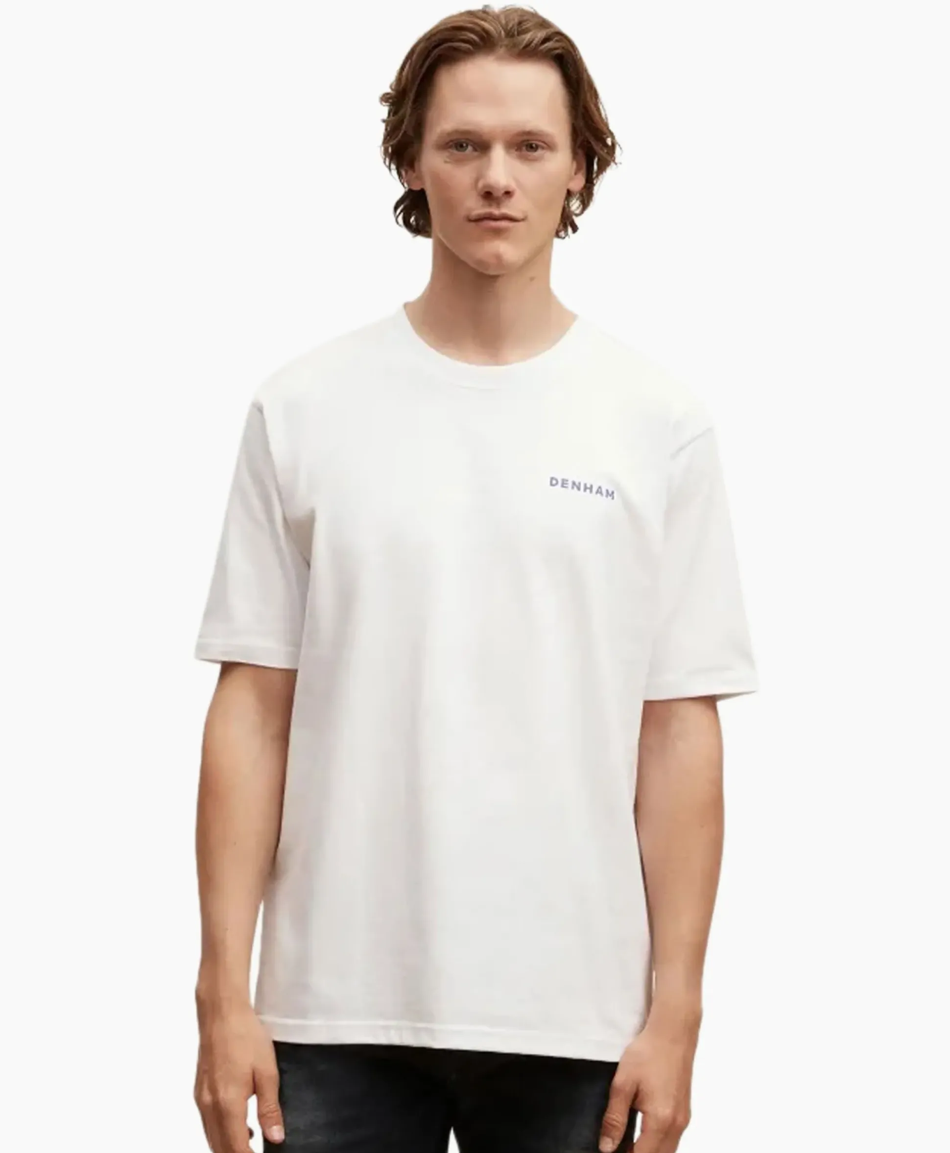 Denham Pullover Aqua Indigo Relax Tee Hcj Wit