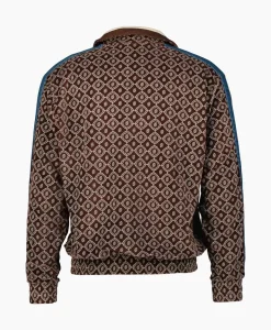 Drole De Monsieur Jack La Veste Survet' Velours Monogramme Bruin