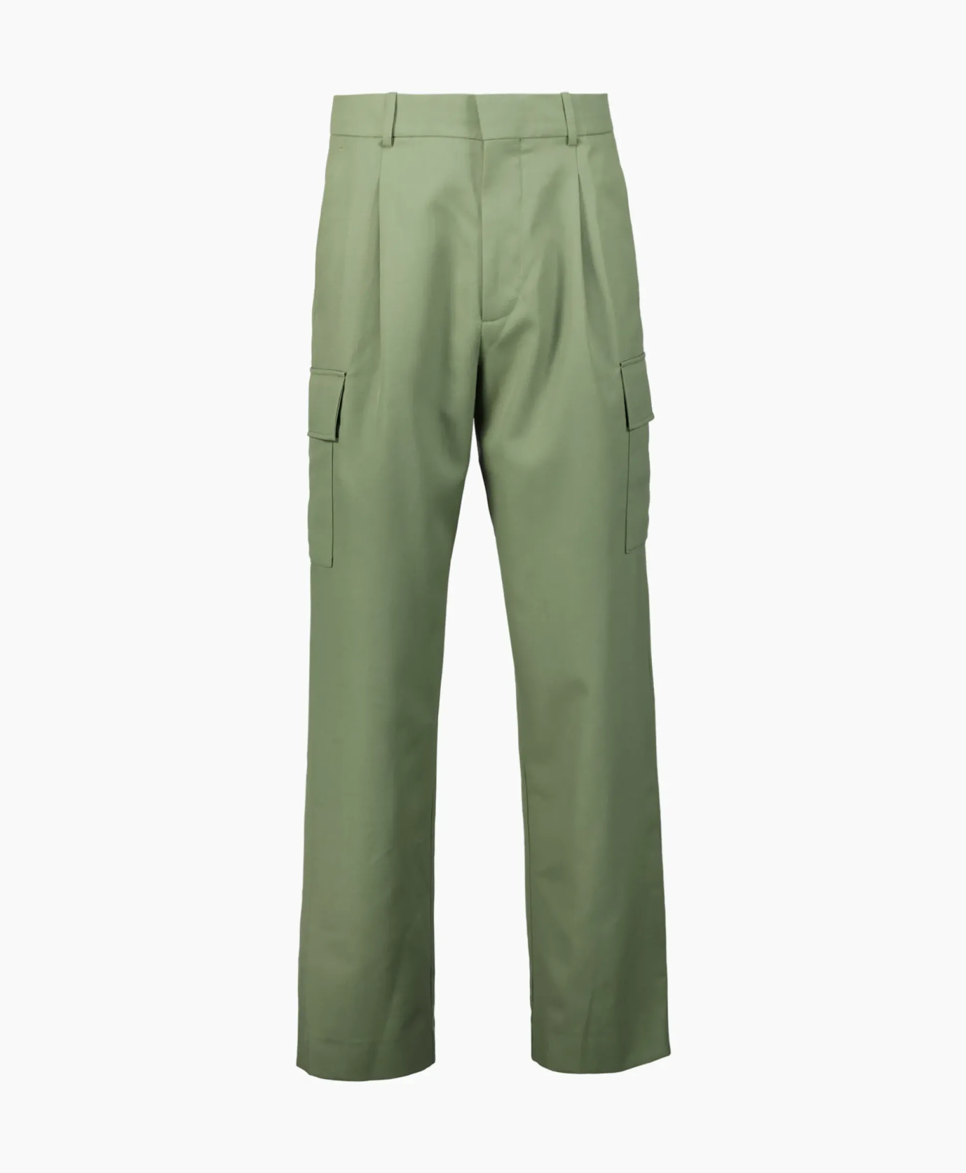 Drole De Monsieur Le Pantalon Crago Laine Groen