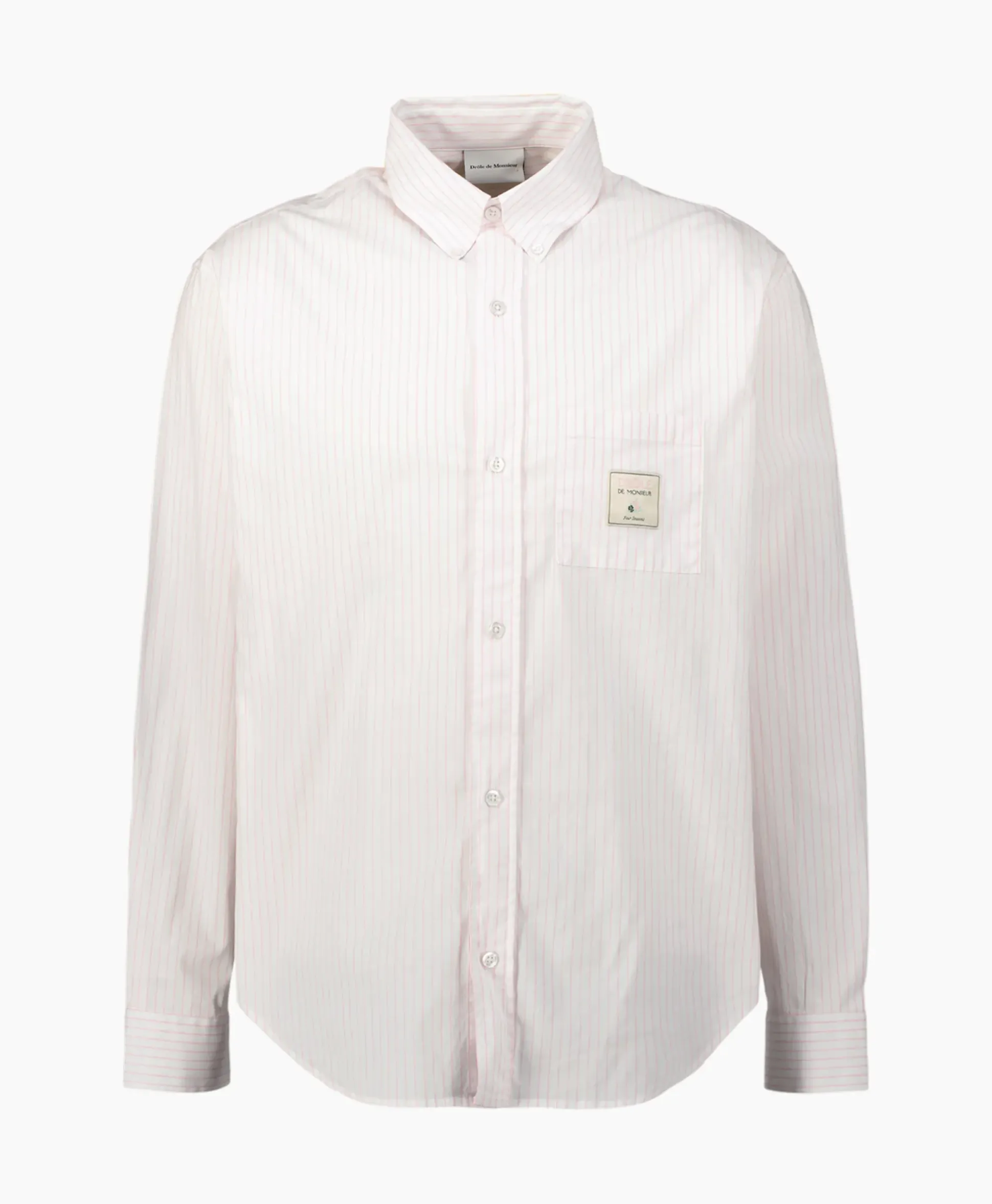 Drole De Monsieur Overhemd La Chemise Rayee Rose