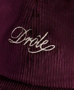 Drole De Monsieur Pet La Casquette Corduroy Donker Rood