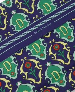 Drole De Monsieur Sjaal La Foulard Ornements Donker Blauw