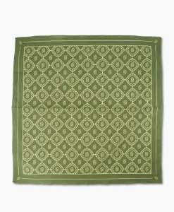 Drole De Monsieur Sjaal La Foulard Monogramme Khaki