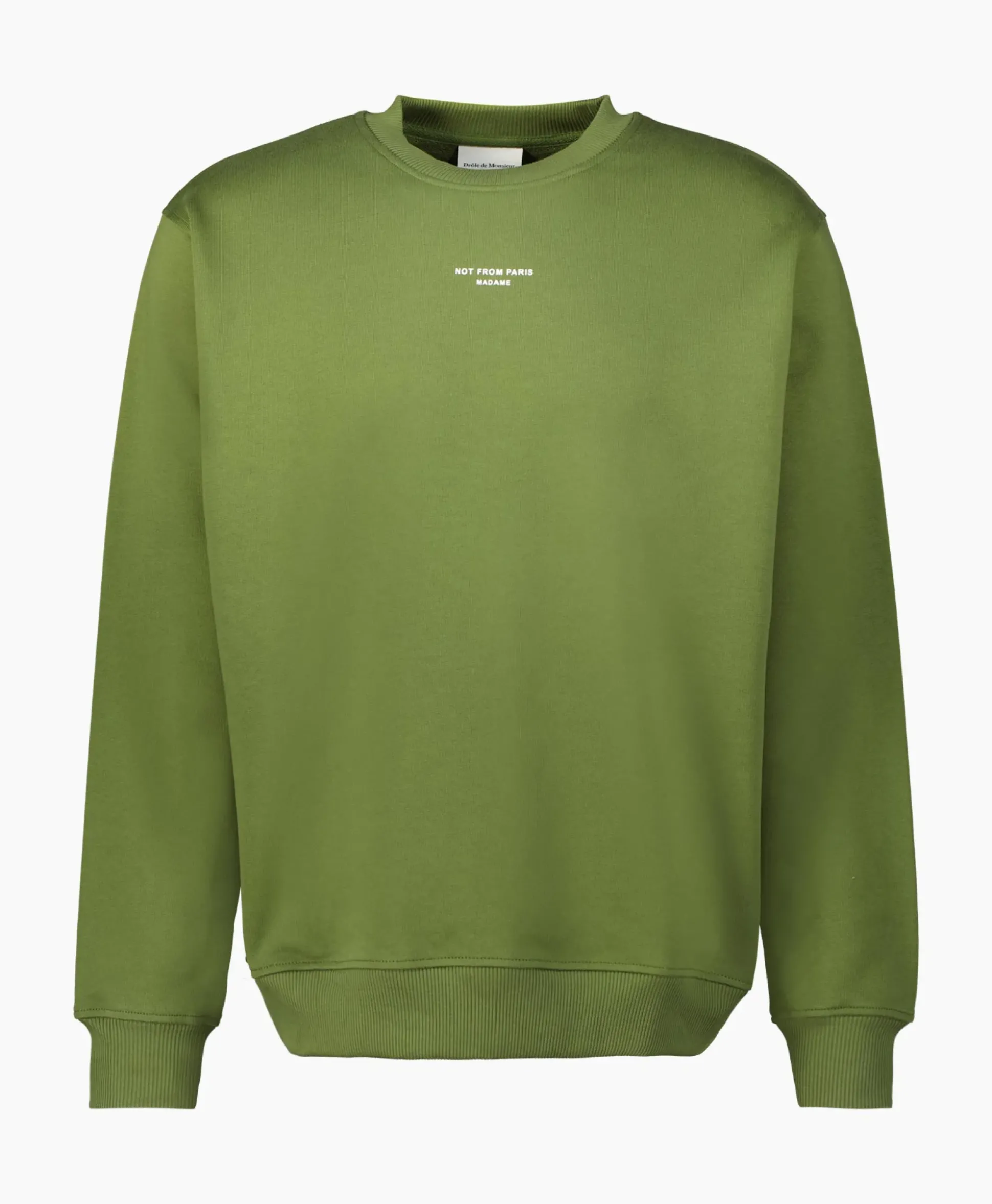 Drole De Monsieur Sweater Le Sweatshirt Slogan Khaki