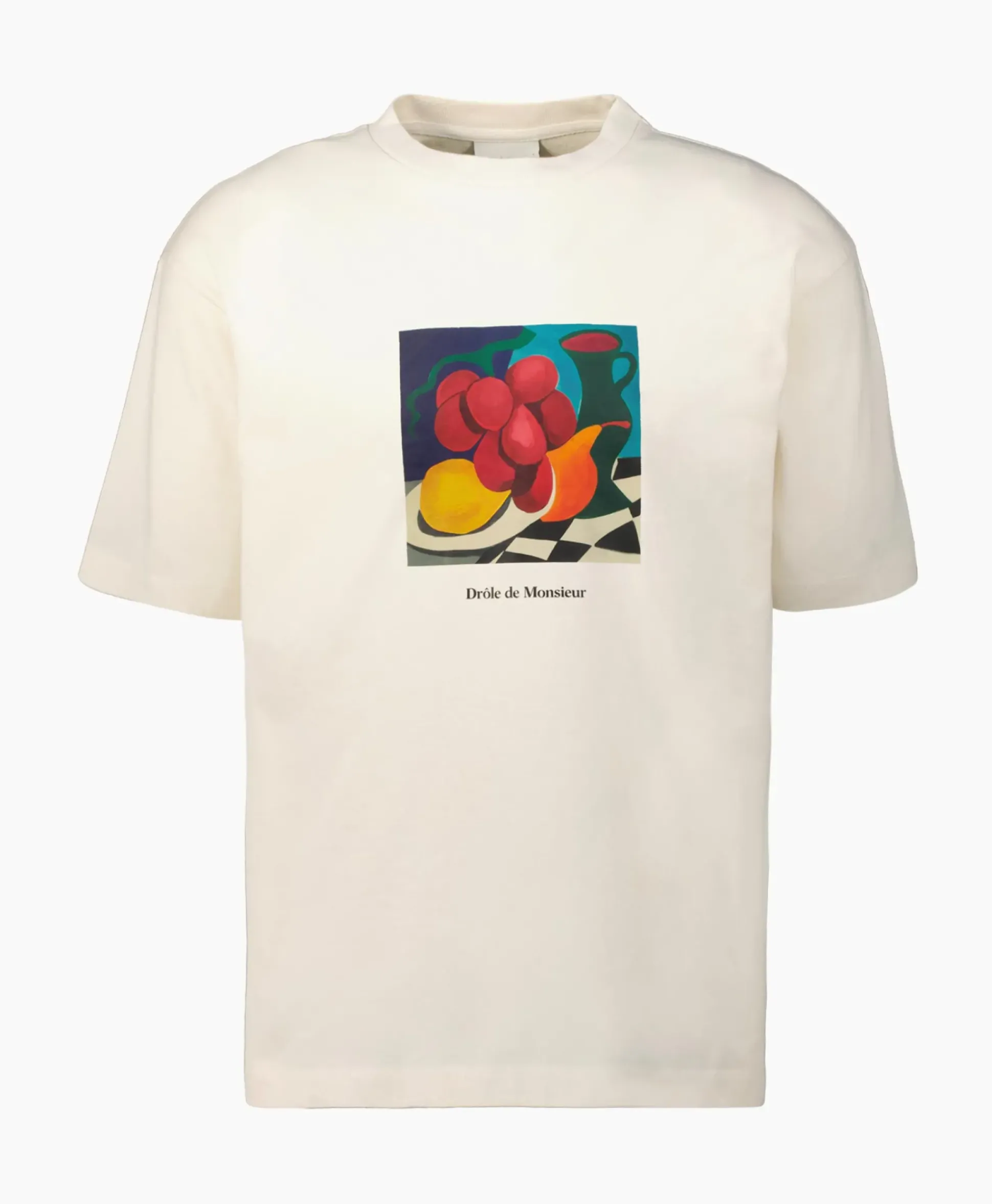 Drole De Monsieur T-Shirt Korte Mouw Nature Morte Off White