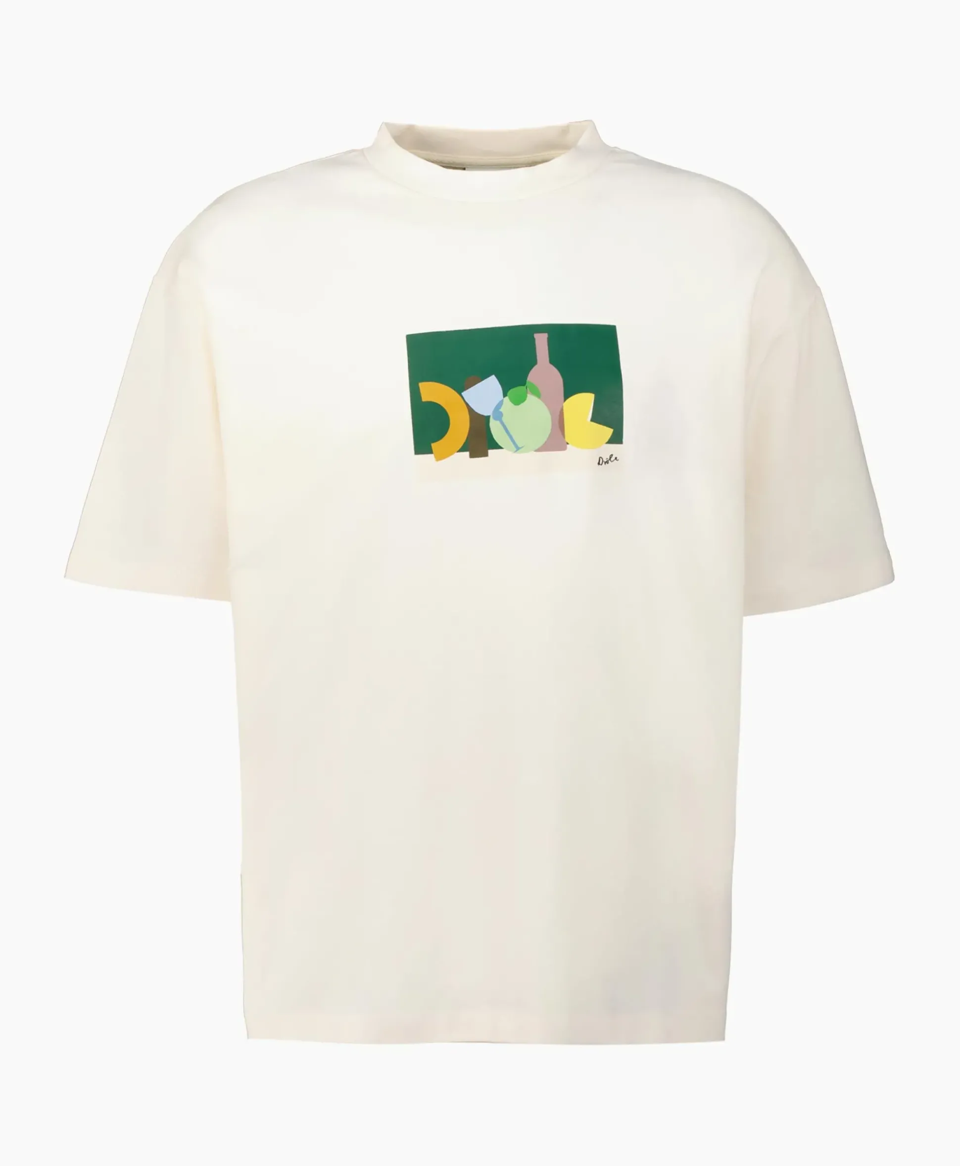Drole De Monsieur T-Shirt Korte Mouw Nature Drole Off White