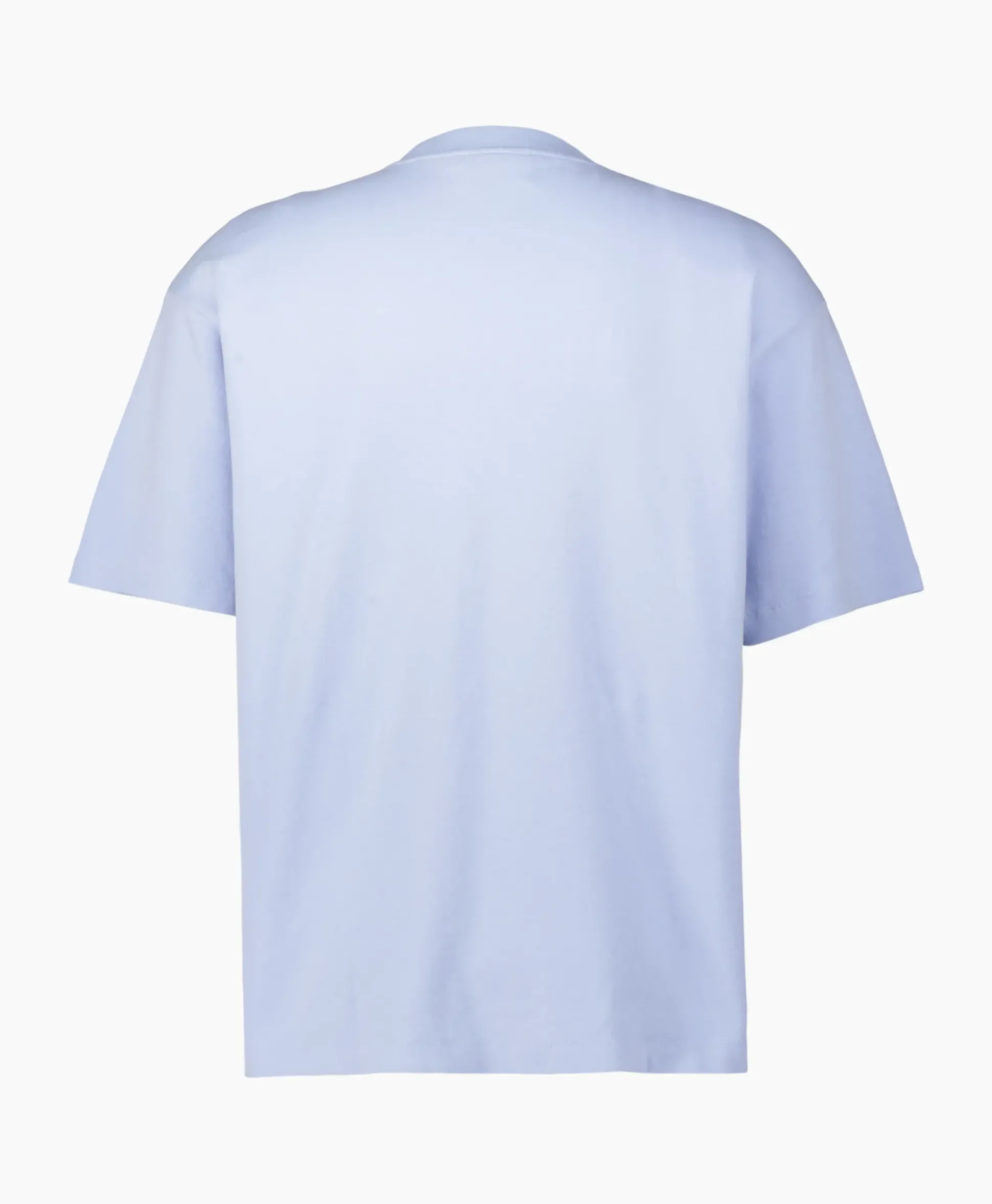 Drole De Monsieur T-Shirt Korte Mouw Slogan Licht Blauw