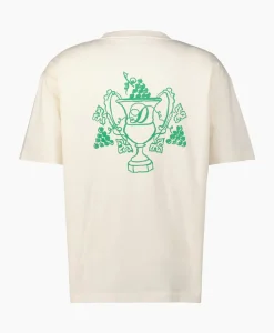 Drole De Monsieur T-Shirt Korte Mouw Blason Off White