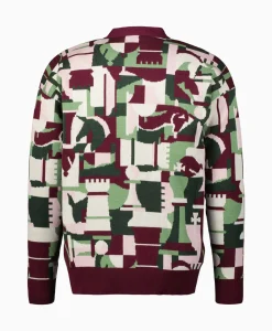 Drole De Monsieur Vest Le Cardigan Echecs Pink
