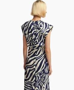 Essentiel Antwerp Midi Jurk Fayola Blauw