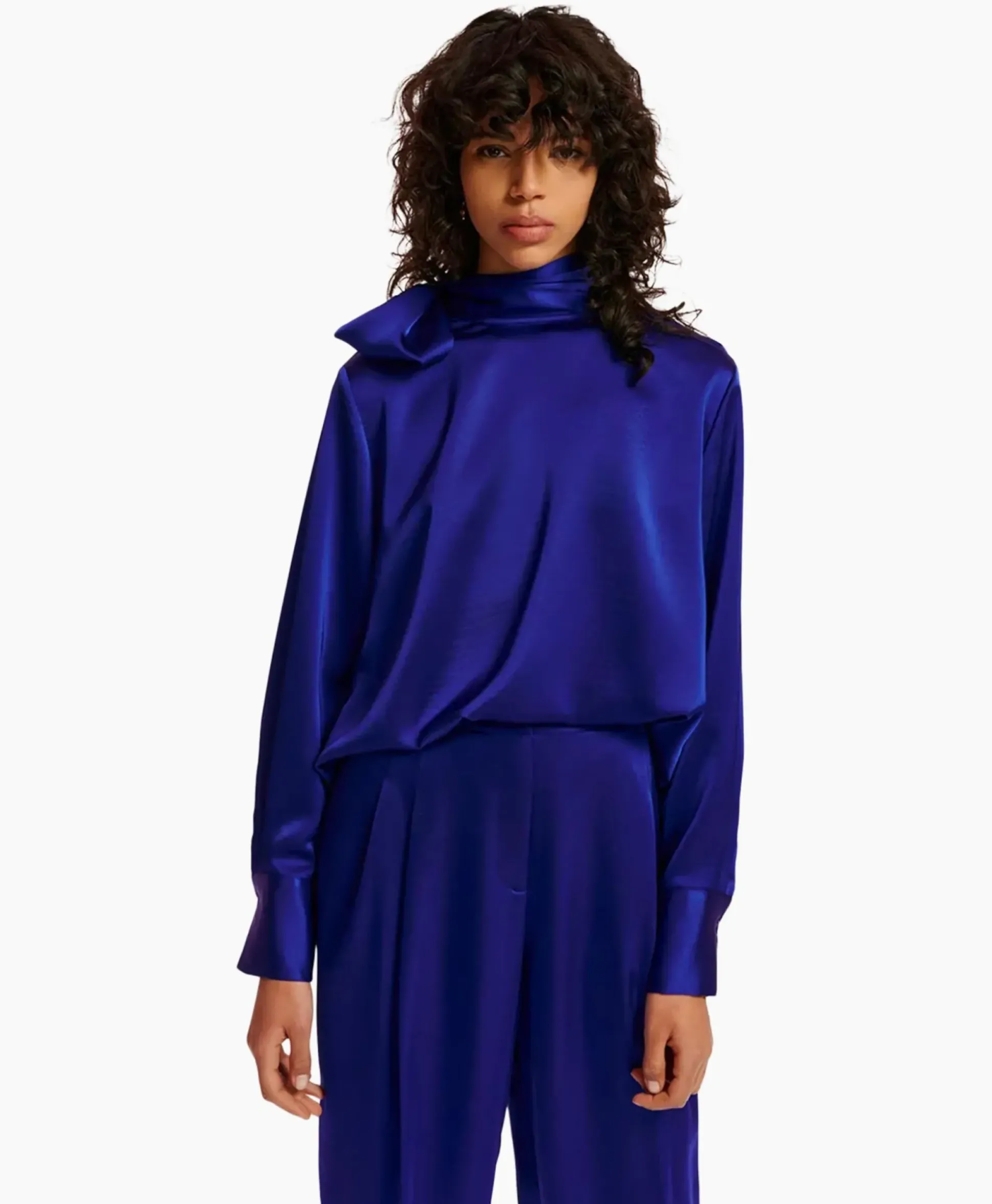 Essentiel Antwerp Top Esatin Blauw