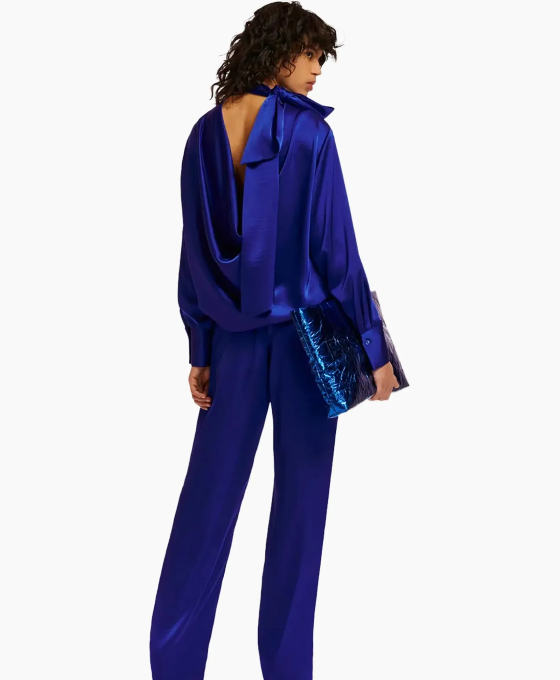 Essentiel Antwerp Top Esatin Blauw
