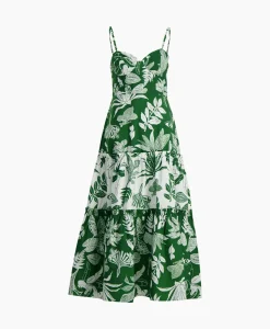 Farm Rio Midi Jurk Forest Soul Mix Groen