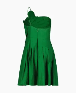 Farm Rio Mini Jurk Green One Shoulder Lea Groen