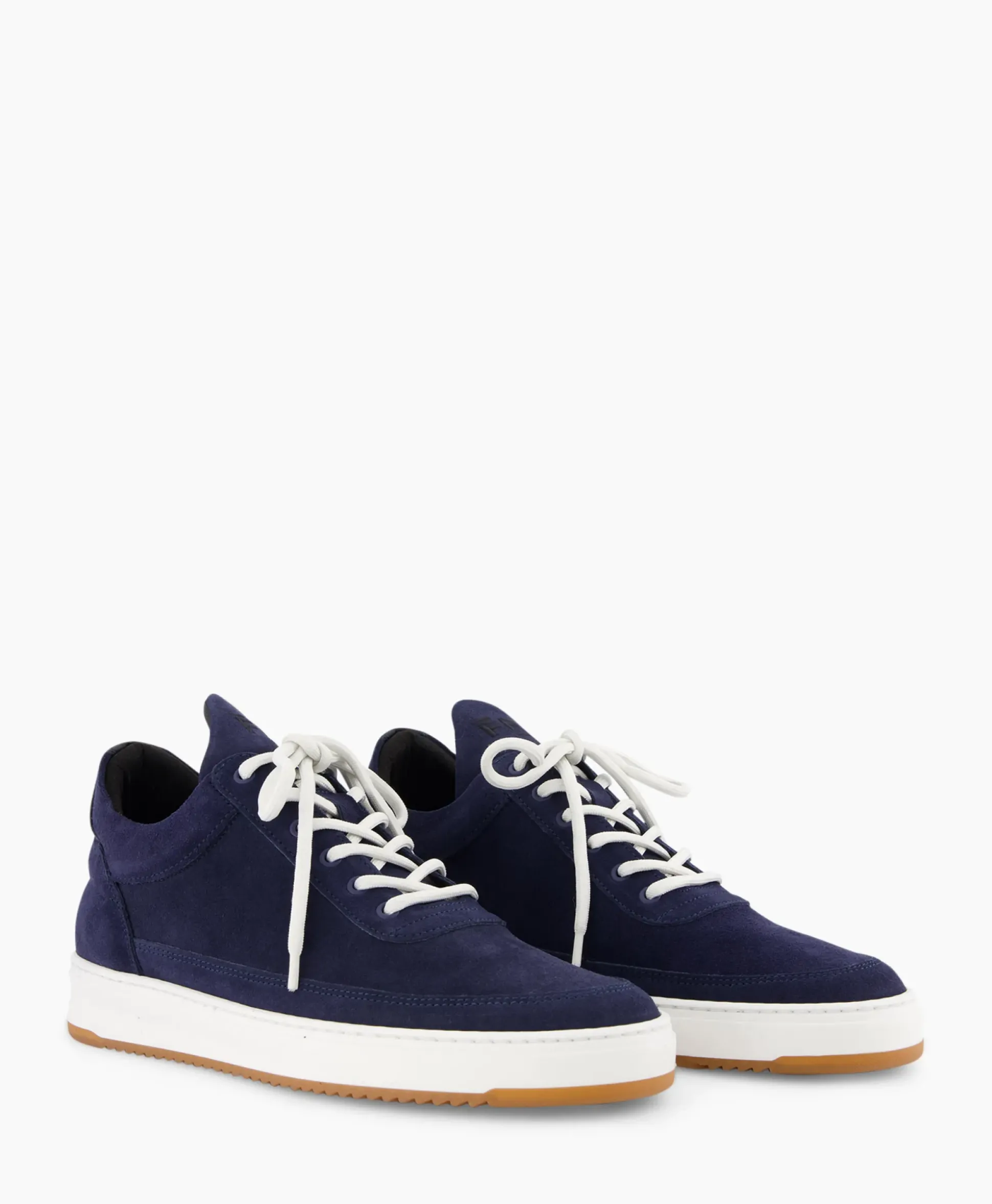Filling Pieces Sneaker Low Top Suede Donker Blauw