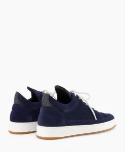Filling Pieces Sneaker Low Top Suede Donker Blauw