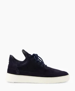 Filling Pieces Sneaker Low Top Suede Navy Donker Blauw