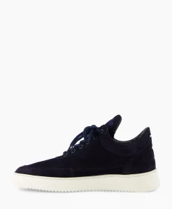 Filling Pieces Sneaker Low Top Suede Navy Donker Blauw