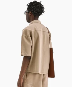 Flaneur Overshirt Denim Beige