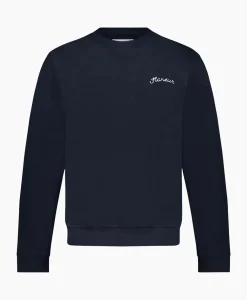Flaneur Sweater Signature Donker Blauw