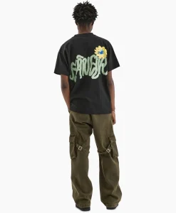Flaneur T-Shirt Korte Mouw Tortuous Zwart