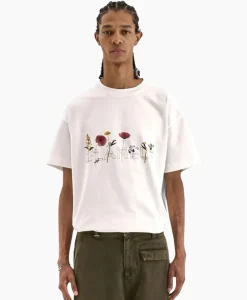 Flaneur T-Shirt Korte Mouw Botanical Wit