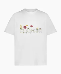 Flaneur T-Shirt Korte Mouw Botanical Wit
